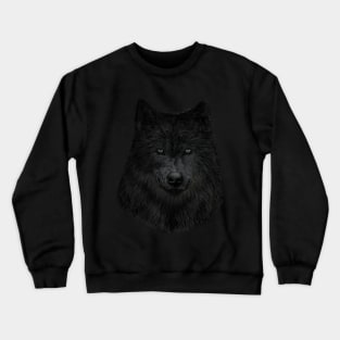 Black Wolf Crewneck Sweatshirt